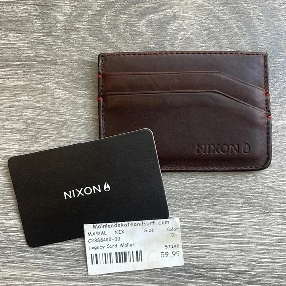 Nixon Legacy Card Wallet, dark brown - Picture 4 of 5